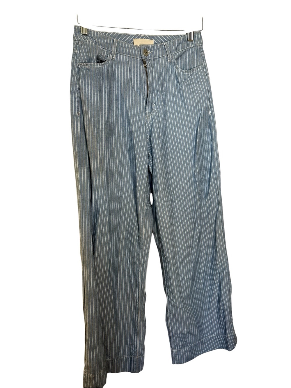 Habitual Blue Pinstripe Wide Leg Pants